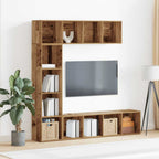 vidaXL Bücherschränke 3 Stück Altholz Holzwerkstoffe