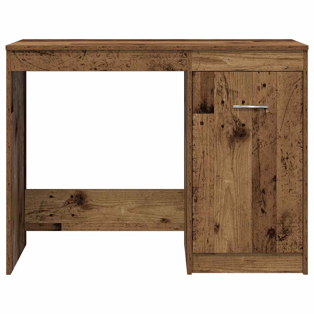 vidaXL Schreibtisch mit Unterschrank Altholz Holzwerkstoff