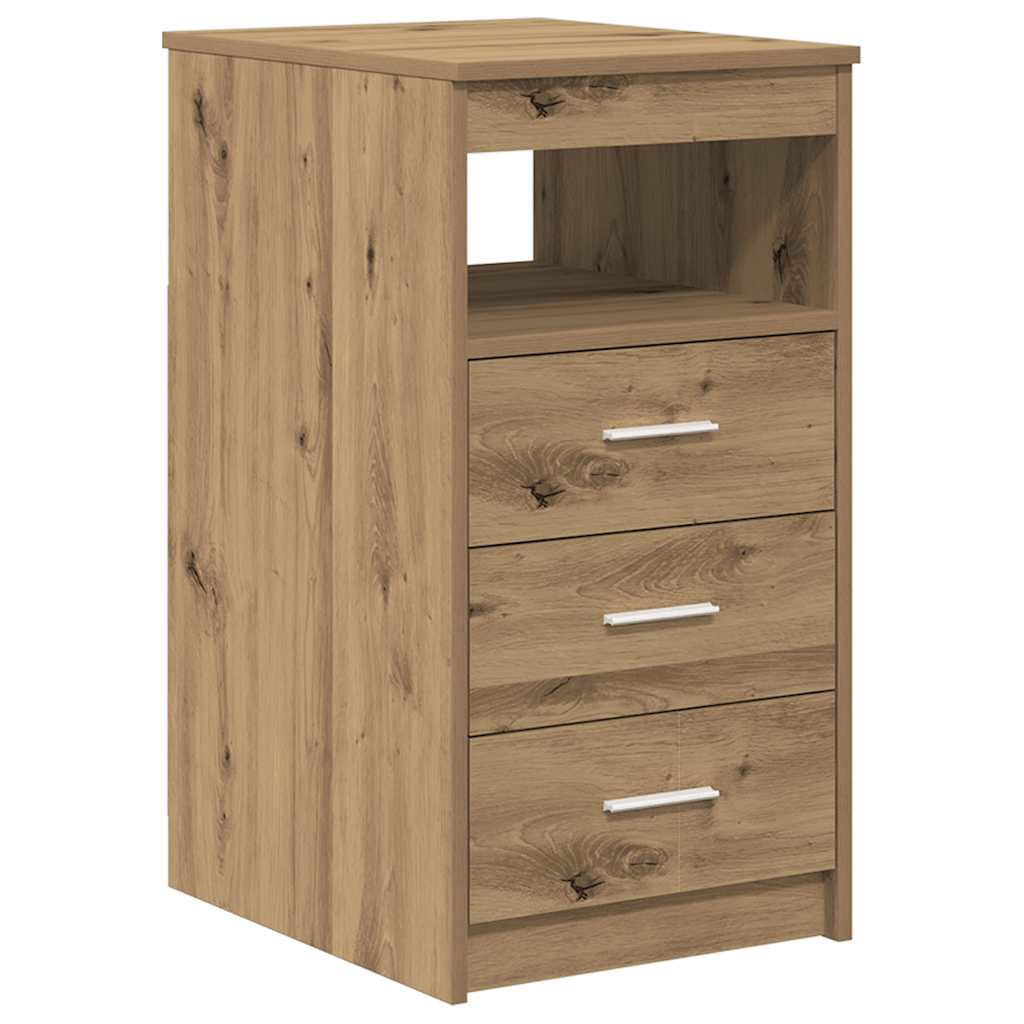 vidaXL Schreibtisch mit Schrank Artisan Oak Engineered Wood