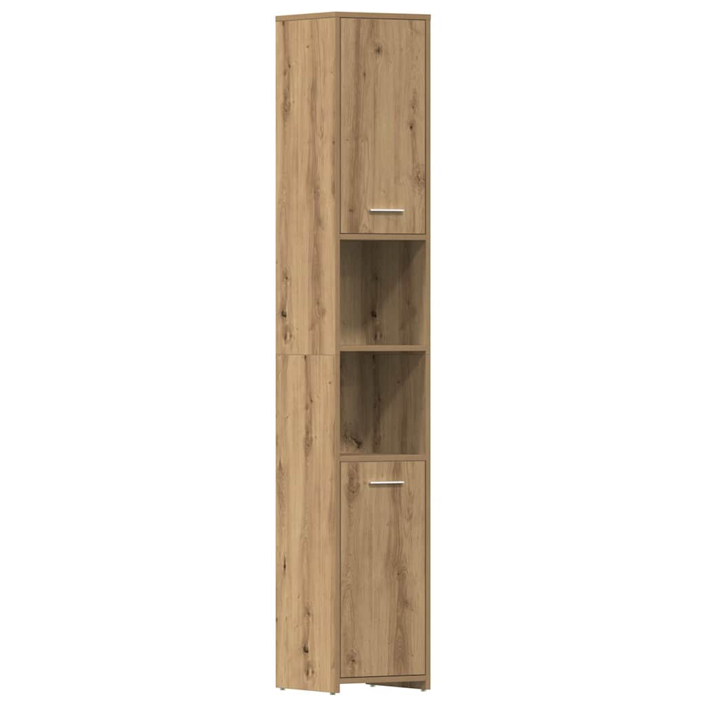vidaXL 4-tlg. Badmöbel-Set Artisan-Eiche Holzwerkstoff