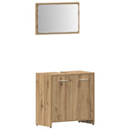 vidaXL 4-tlg. Badmöbel-Set Artisan-Eiche Holzwerkstoff