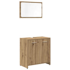 vidaXL 3-tlg. Badmöbel-Set Artisan-Eiche Holzwerkstoff