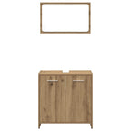 vidaXL 3-tlg. Badmöbel-Set Artisan-Eiche Holzwerkstoff