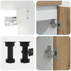 vidaXL 4-tlg. Küchenschrank-Set Lyon Artisan-Eiche Holzwerkstoff