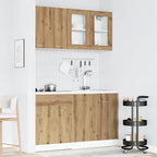 vidaXL 4-tlg. Küchenschrank-Set Lyon Artisan-Eiche Holzwerkstoff