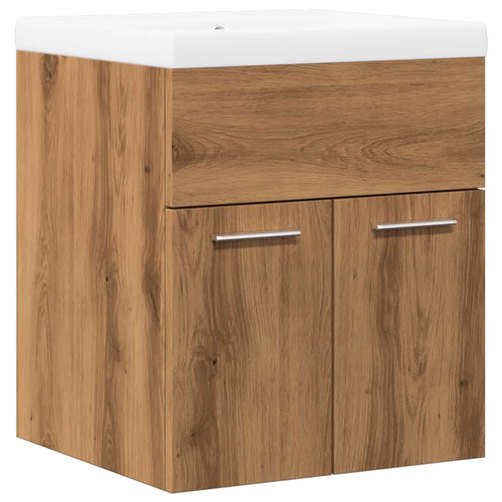 vidaXL 2-tlg. Badmöbel-Set Artisan-Eiche Holzwerkstoff
