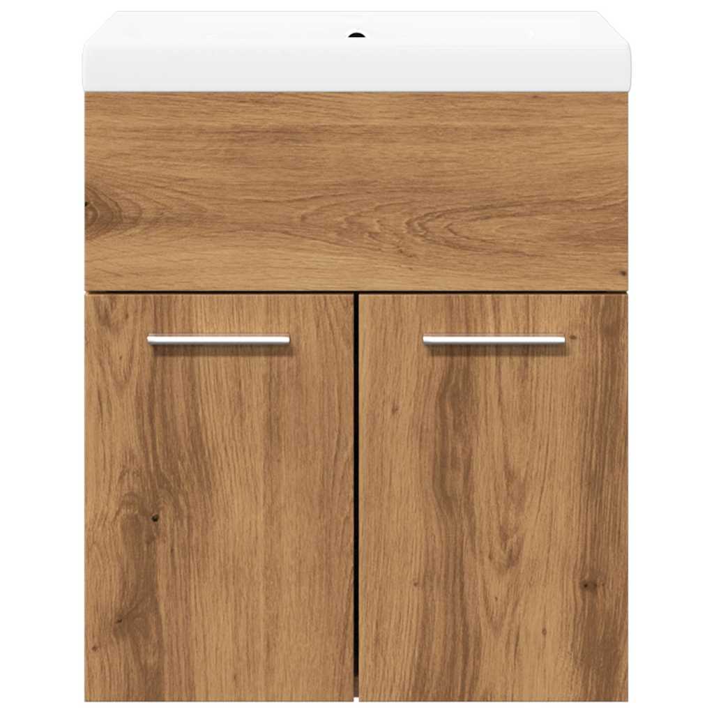 vidaXL 2-tlg. Badmöbel-Set Artisan-Eiche Holzwerkstoff