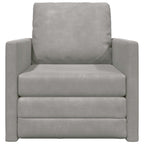 vidaXL Schlafsofa Hellgrau 74 x 77 x 81 cm Samt