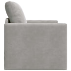 vidaXL Schlafsofa Hellgrau 74 x 77 x 81 cm Samt