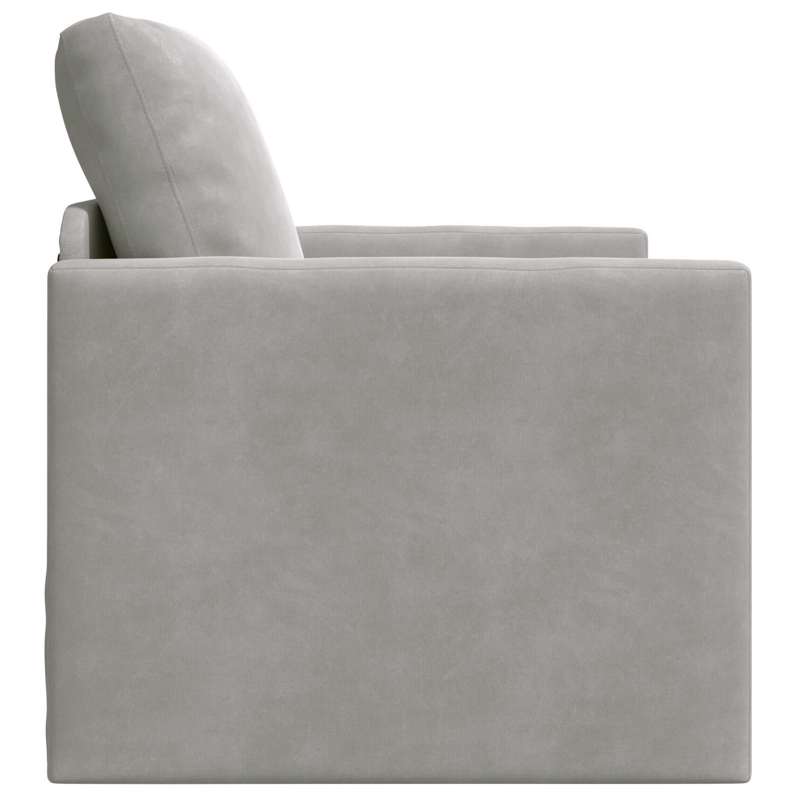 vidaXL Schlafsofa Hellgrau 74 x 77 x 81 cm Samt