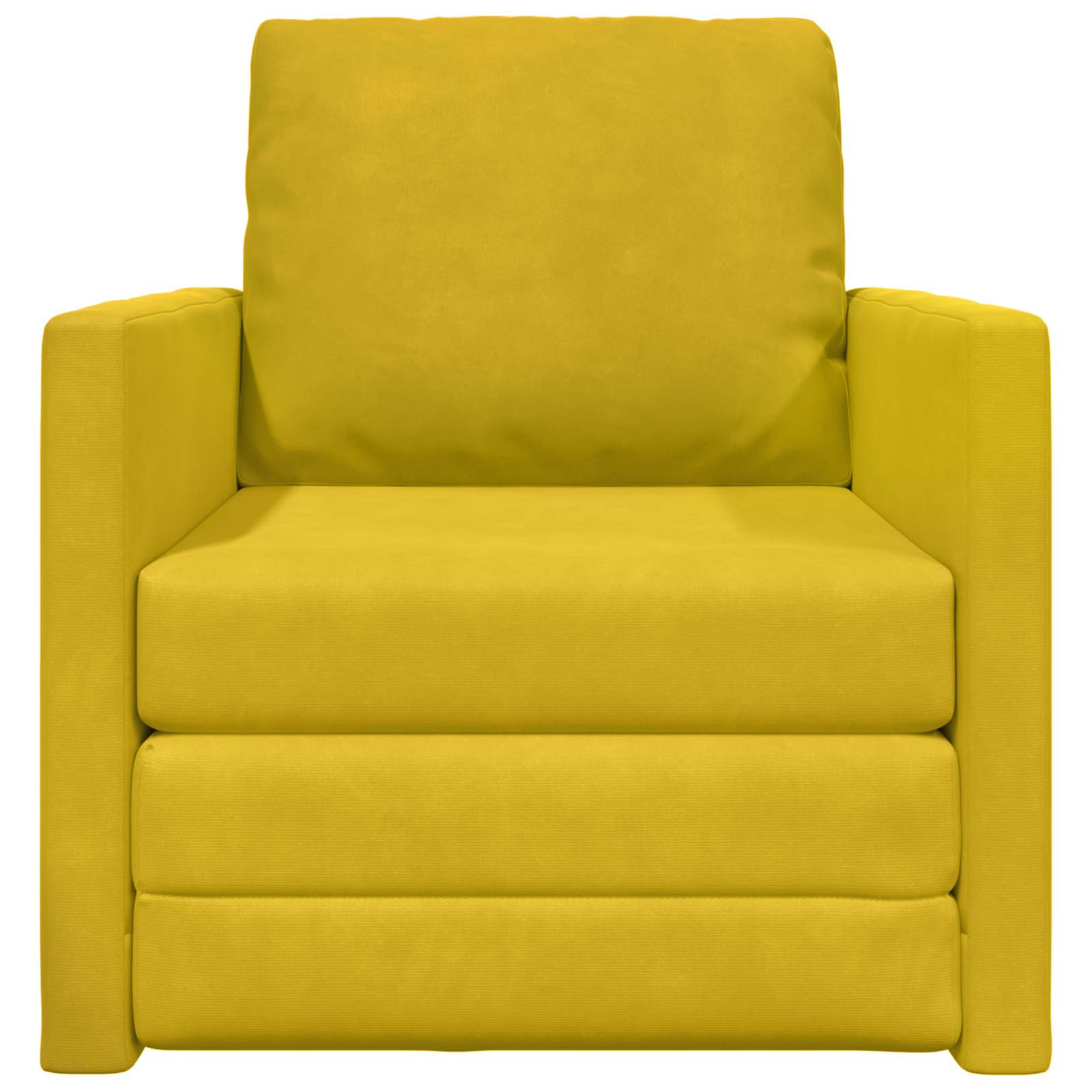 vidaXL Schlafsofa Dunkelgelb 74 x 77 x 81 cm Samt