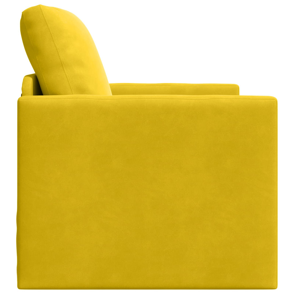 vidaXL Schlafsofa Dunkelgelb 74 x 77 x 81 cm Samt