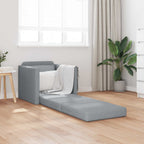 vidaXL Schlafsofa 60cm Hellgrau Stoff