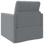vidaXL Schlafsofa 60cm Hellgrau Stoff