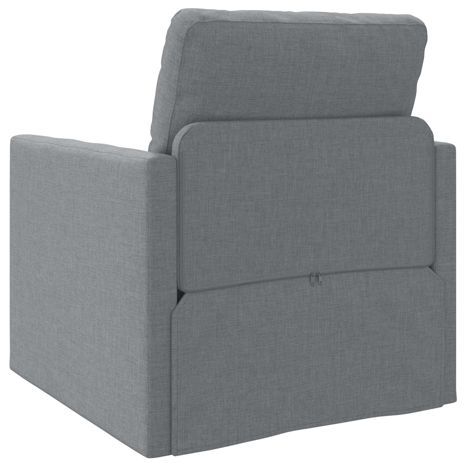 vidaXL Schlafsofa 60cm Hellgrau Stoff