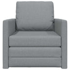 vidaXL Schlafsofa 60cm Hellgrau Stoff