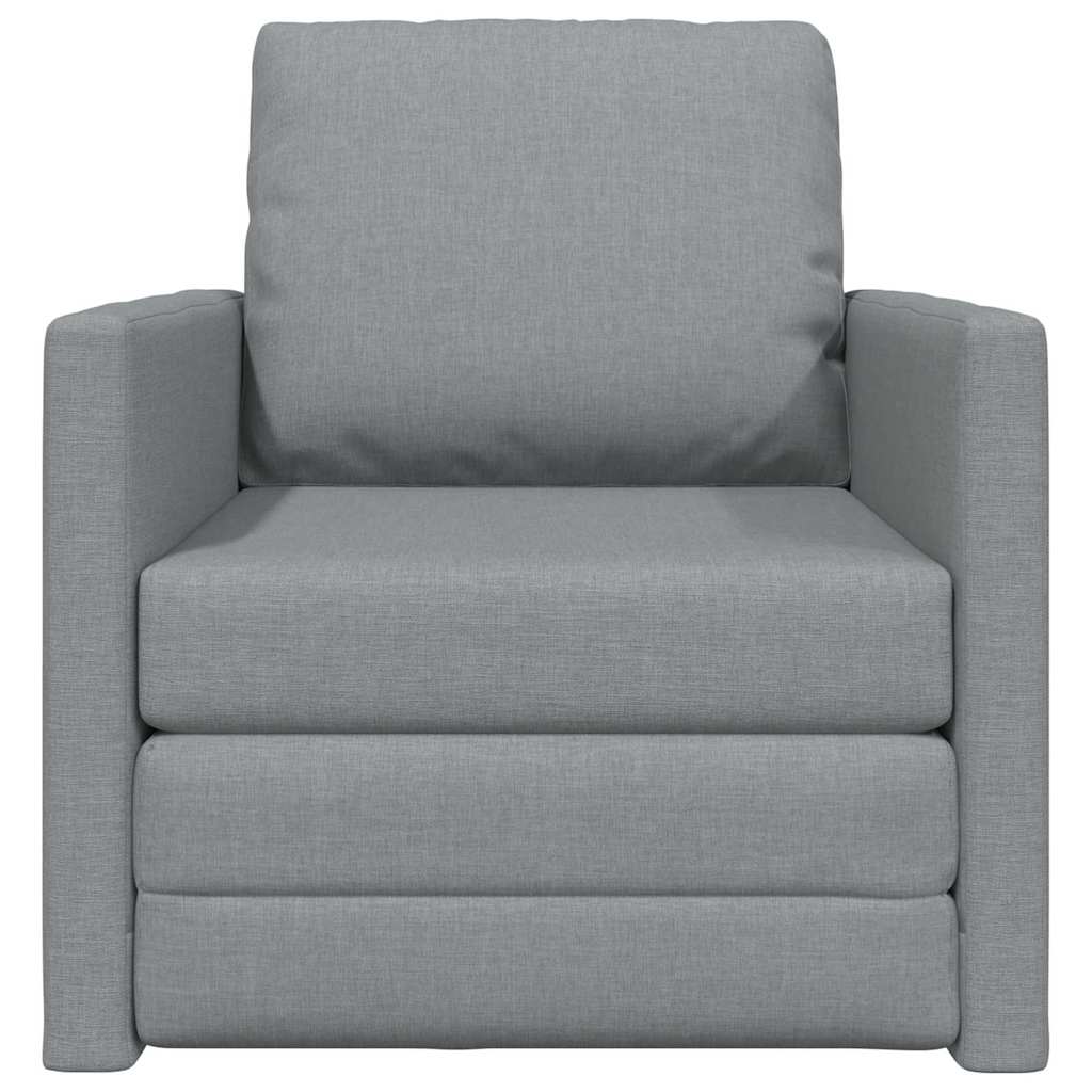 vidaXL Schlafsofa 60cm Hellgrau Stoff
