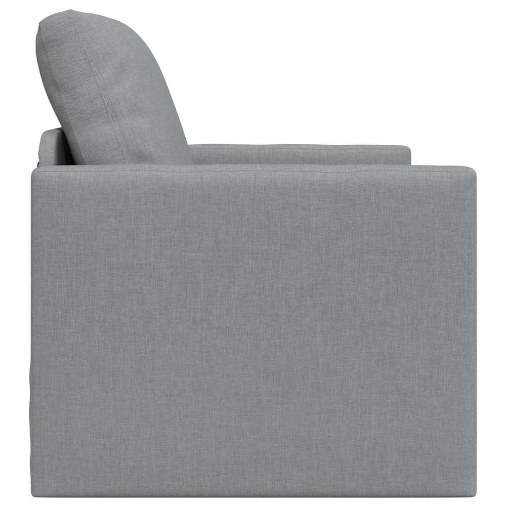 vidaXL Schlafsofa 60cm Hellgrau Stoff