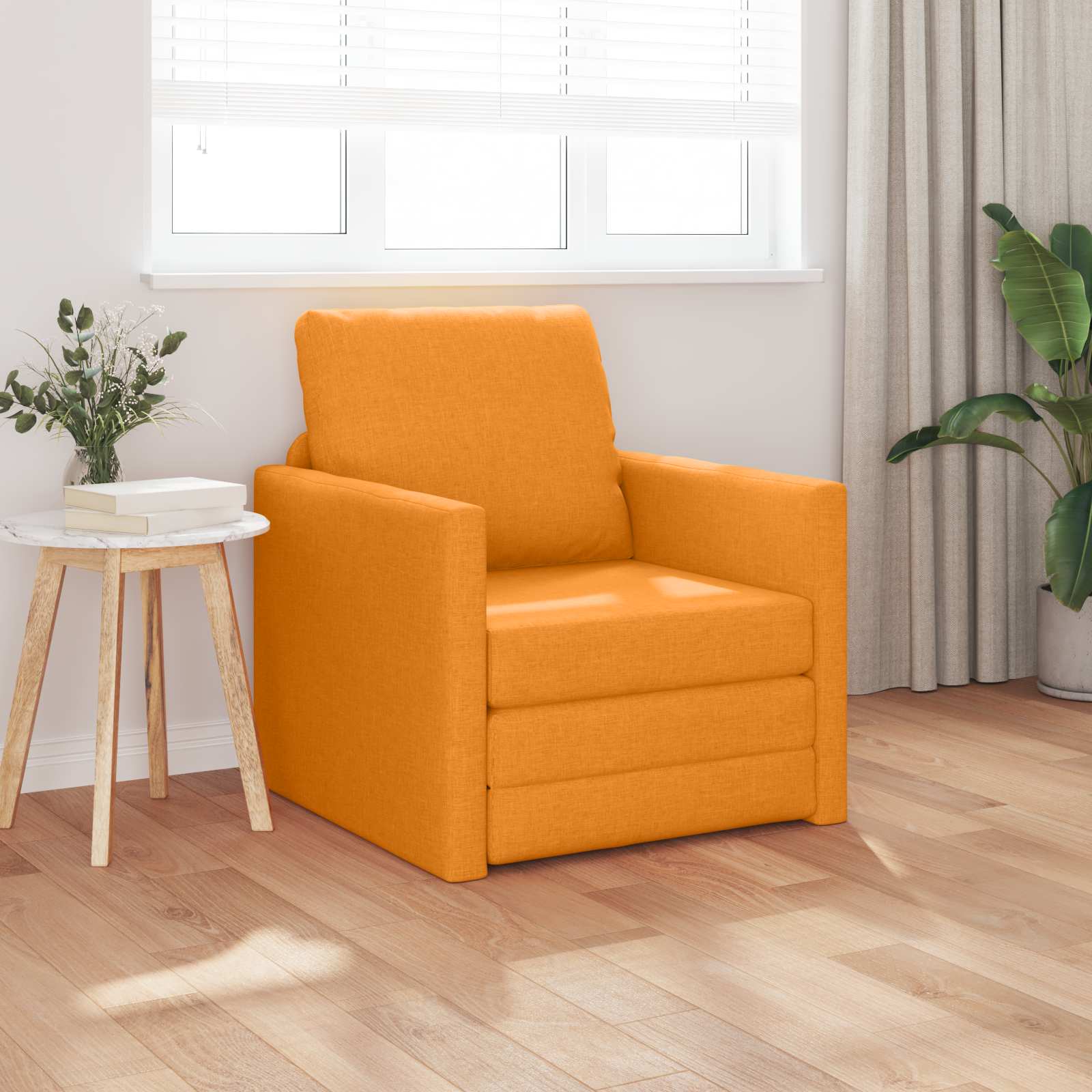 vidaXL Schlafsofa Dunkelgelb 74 x 77 x 81 cm Stoff