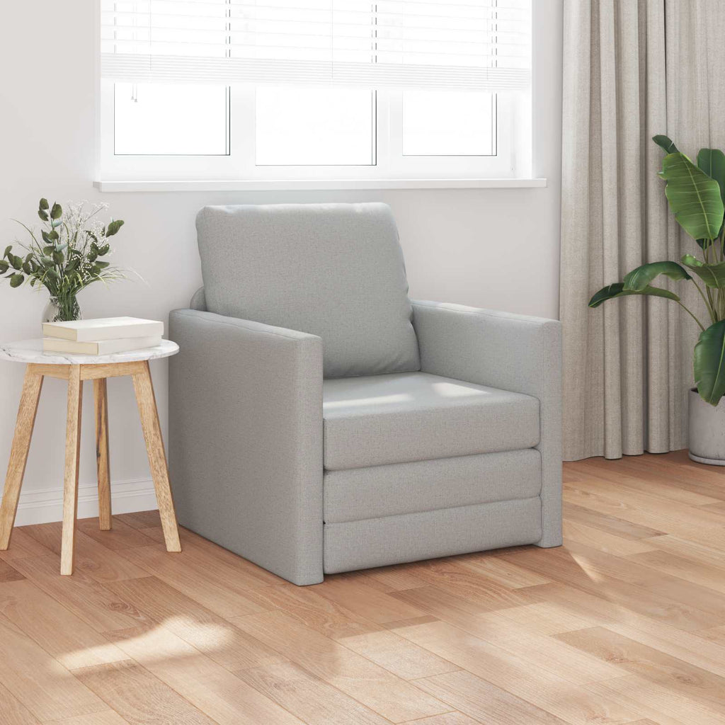 vidaXL Schlafsofa Wolkengrau 74 x 77 x 81 cm Stoff