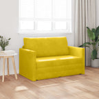 vidaXL Schlafsofa Sonnenblumen Gelb 124 x 71 x 78 cm Samt