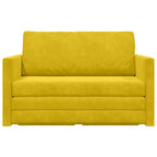vidaXL Schlafsofa Sonnenblumen Gelb 124 x 71 x 78 cm Samt