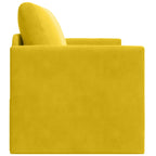 vidaXL Schlafsofa Sonnenblumen Gelb 124 x 71 x 78 cm Samt