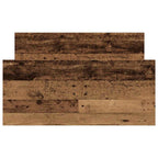 vidaXL Bettgestell ohne Matratze Altholz-Optik 90x200cm Holzwerkstoff