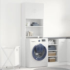 vidaXL Waschmaschinenschrank Weiß 64x24x190 cm Holzwerkstoff