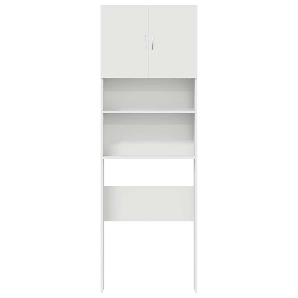 vidaXL Waschmaschinenschrank Weiß 64x24x190 cm Holzwerkstoff