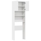 vidaXL Waschmaschinenschrank Weiß 64x24x190 cm Holzwerkstoff