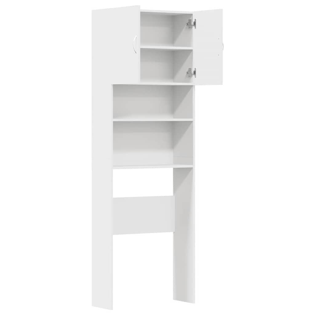 vidaXL Waschmaschinenschrank Weiß 64x24x190 cm Holzwerkstoff