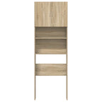 vidaXL Waschmaschinenregal Sonoma-Eiche 64x24x190 cm Holzwerkstoff
