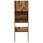 vidaXL Waschmaschinenschrank Altholz-Optik 64x24x190 cm Holzwerkstoff