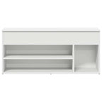 vidaXL Schuhbank Weiß 102x30,5x45 cm Holzwerkstoff