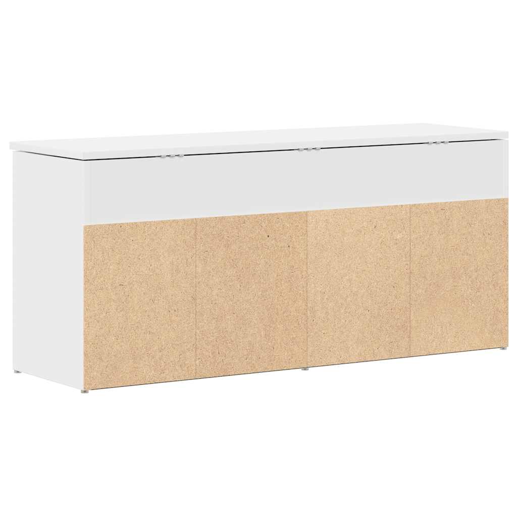 vidaXL Schuhbank Weiß 102x30,5x45 cm Holzwerkstoff