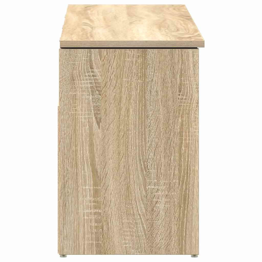 vidaXL Schuhbank Sonoma-Eiche 102x30,5x45 cm Holzwerkstoff