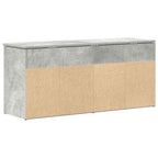 vidaXL Schuhbank Betongrau 102x30,5x45 cm Holzwerkstoff