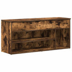vidaXL Schuhbank Räuchereiche 102x30,5x45 cm Holzwerkstoff