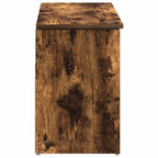 vidaXL Schuhbank Räuchereiche 102x30,5x45 cm Holzwerkstoff