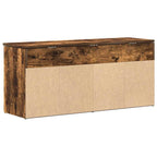 vidaXL Schuhbank Räuchereiche 102x30,5x45 cm Holzwerkstoff