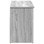 vidaXL Schuhbank Grau Sonoma 102x30,5x45 cm Holzwerkstoff
