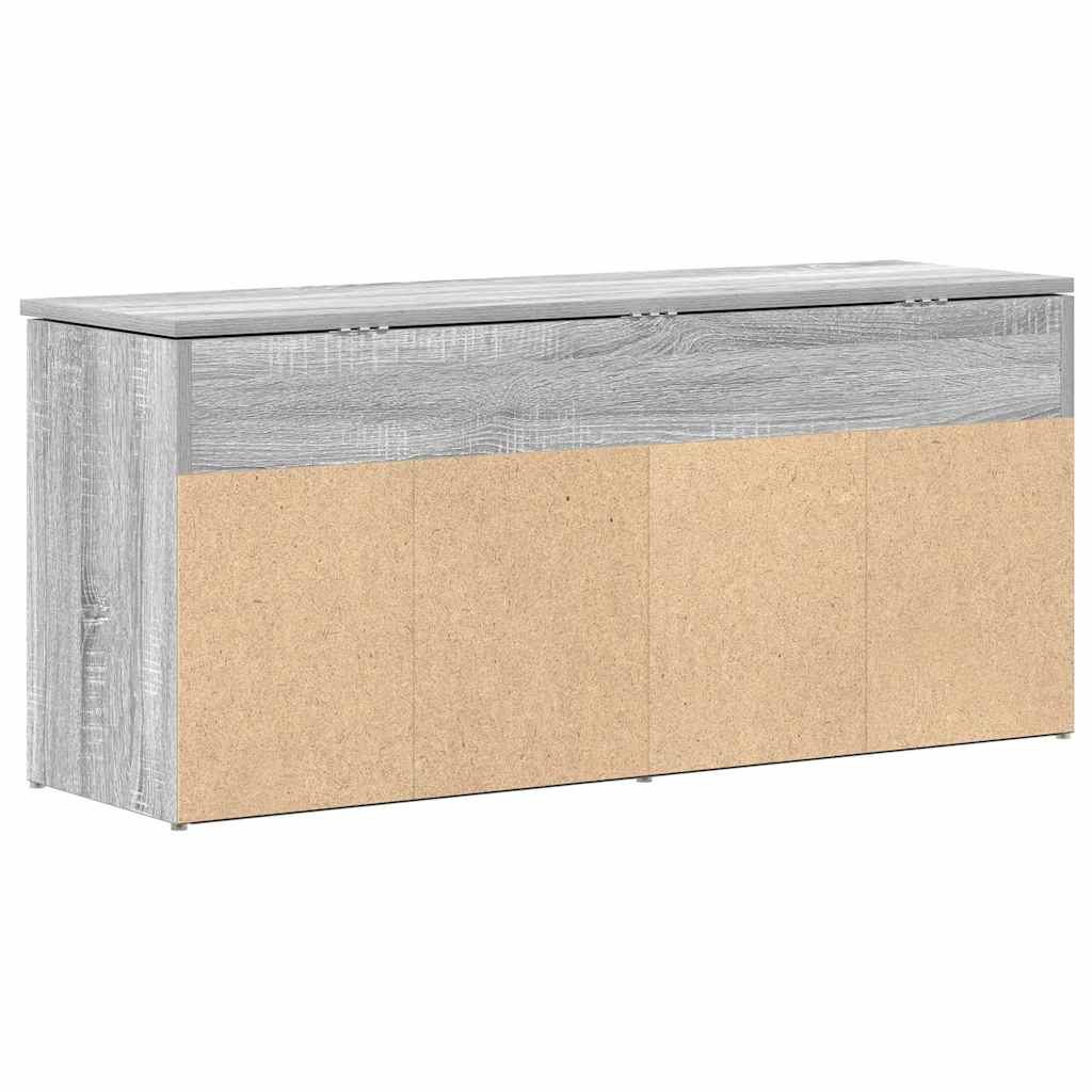 vidaXL Schuhbank Grau Sonoma 102x30,5x45 cm Holzwerkstoff