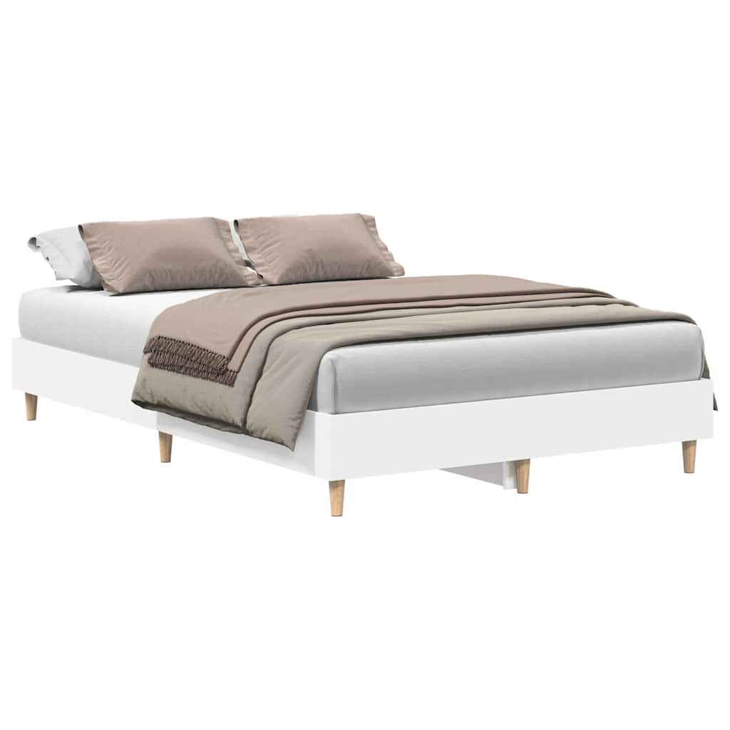 vidaXL Bettgestell ohne Matratze Weiß 120x200 cm Holzwerkstoff
