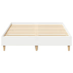 vidaXL Bettgestell ohne Matratze Weiß 120x200 cm Holzwerkstoff