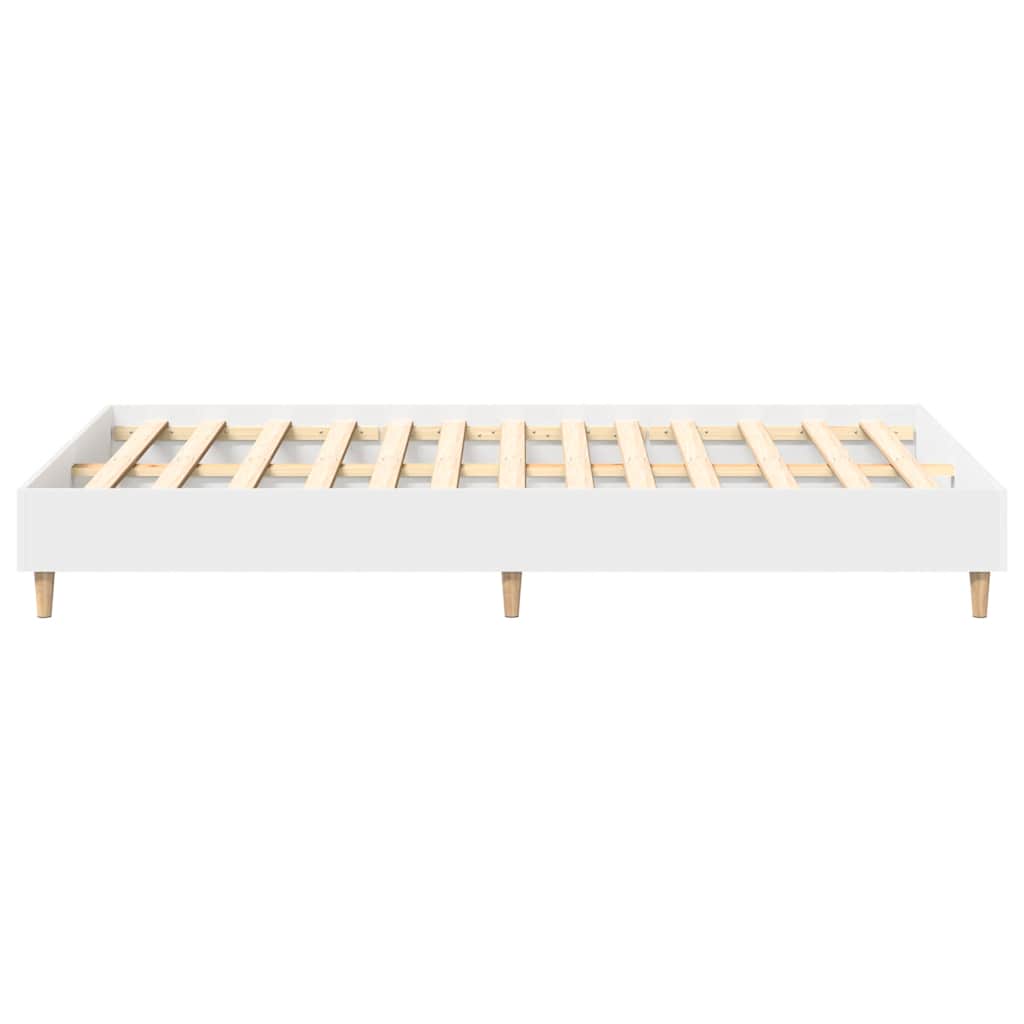 vidaXL Bettgestell ohne Matratze Weiß 120x200 cm Holzwerkstoff