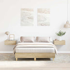 vidaXL Bettgestell ohne Matratze Sonoma-Eiche 120x200 cm Holzwerkstoff