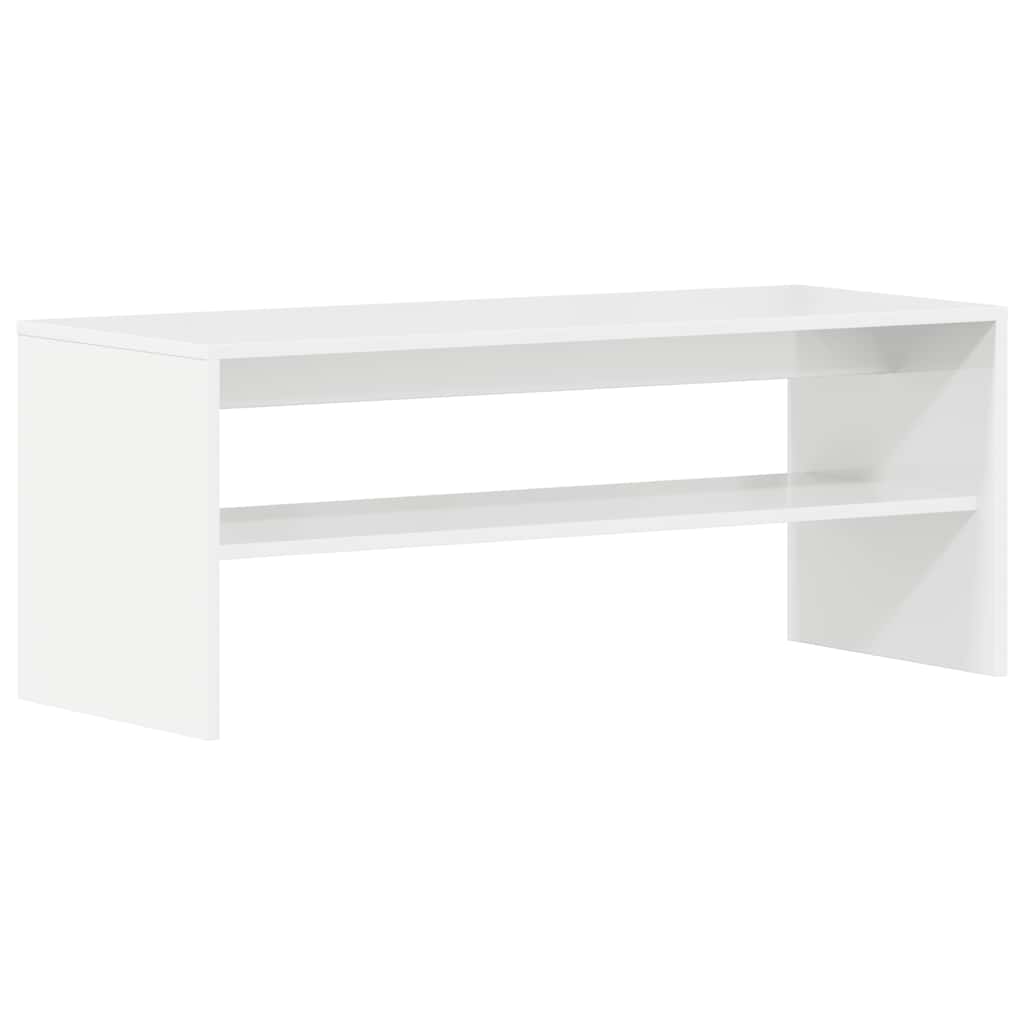vidaXL TV-Schrank Hochglanz-Weiß 100x40x40 cm Holzwerkstoff
