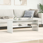 vidaXL TV-Schrank Hochglanz-Weiß 100x40x40 cm Holzwerkstoff