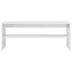 vidaXL TV-Schrank Hochglanz-Weiß 100x40x40 cm Holzwerkstoff